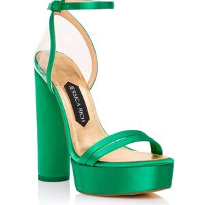 JESSICA RICH GREEN PLATFORM SANDAL size 37